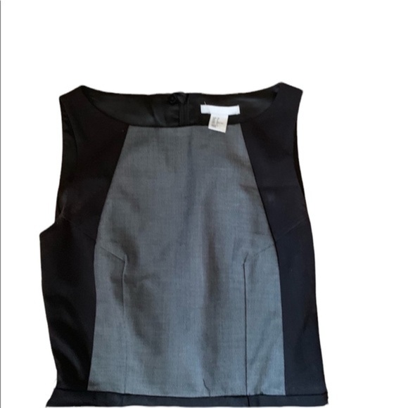 𝅺h&m| Sleeveless black and gray Midi Dress- Size 2 - Picture 3 of 4